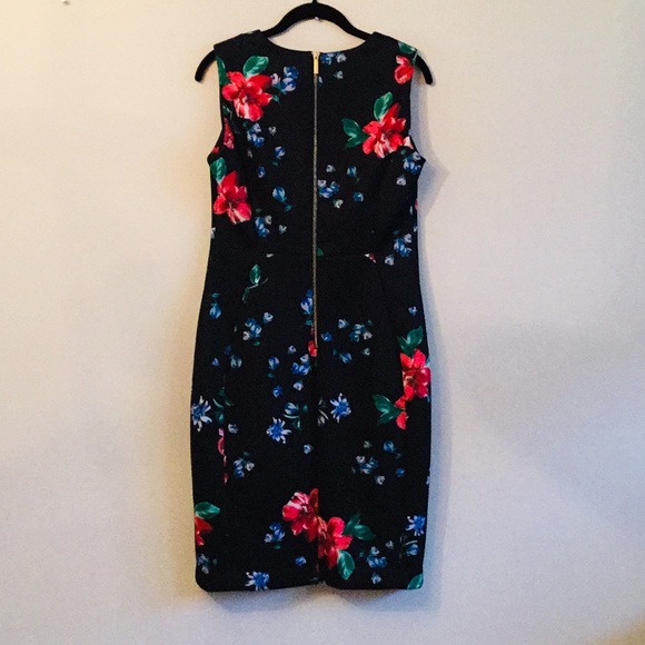 Calvin Klein FLASH SALE! Floral Print Scuba Dress - Picture 3 of 6